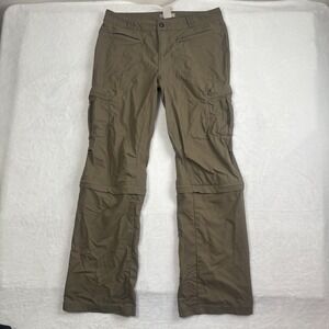 REI‎ Convertible Khaki Tan Cargo Pants Women's Size 10 Waist 33" x 31" Inseam